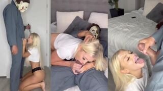 ScarlettKissesXO Halloween Special Facial Video Leaked