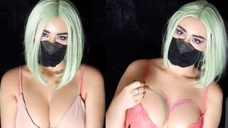 Masked ASMR Painting On A Open Canvas