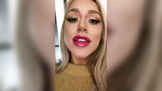 Elle smoking and playing with herself